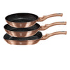 Indukciós 3 részes serpenyő készlet Metallic Line Rose Gold Edition Berlinger Haus
