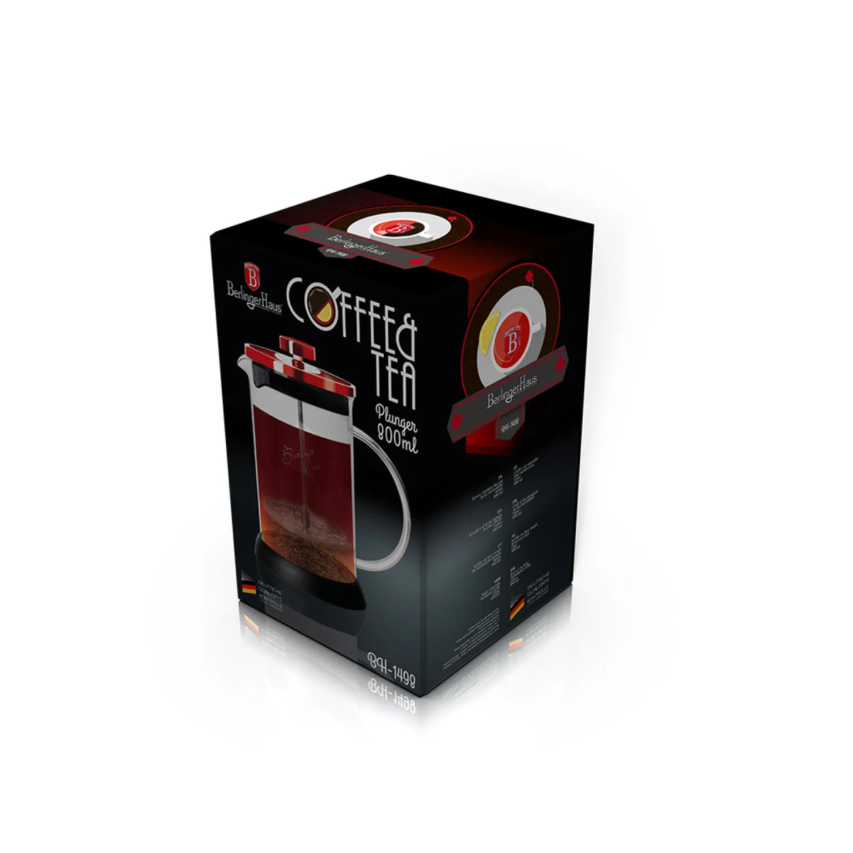 Berlinger Haus Dugattyús kávé és teafőző (800 ml) – 3. kép