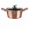 Indukciós Lábas fedővel Ø30*13,5 cm 8 liter Metallic Line Rose Gold Edition