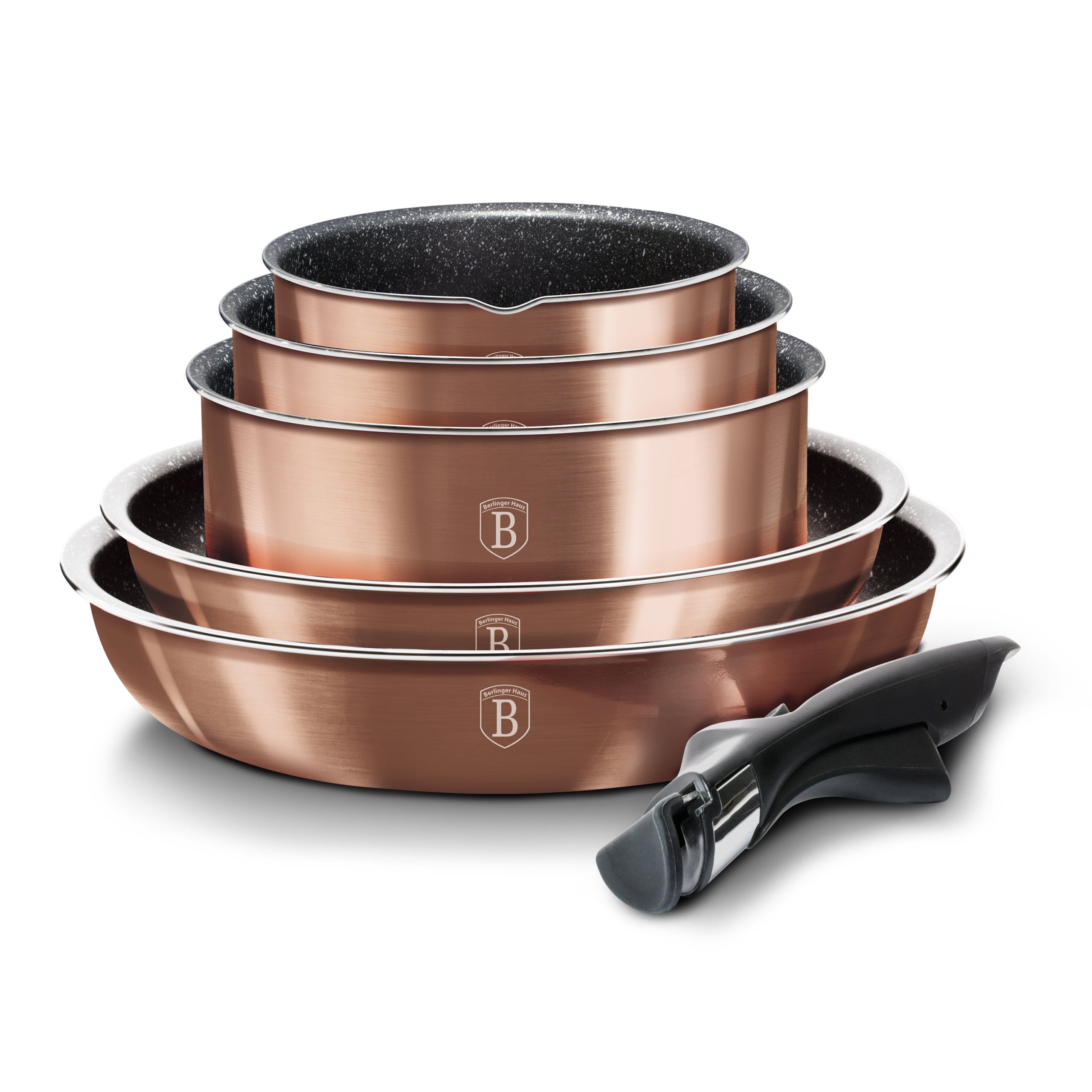 Berlinger Haus 12 részes edénykészlet Metallic Line Rose Gold Edition