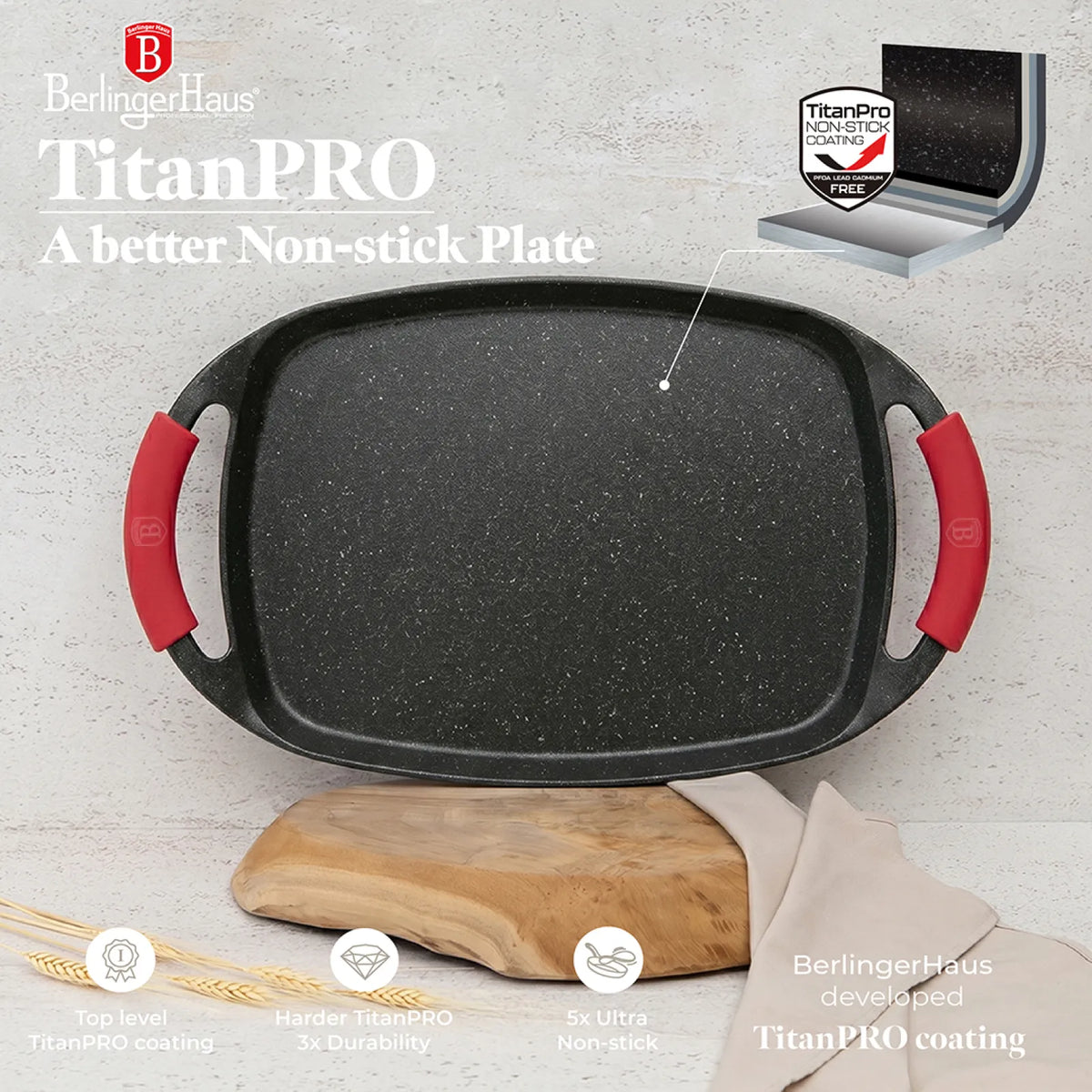 Berlinger Haus Grill sütőlap (36 cm) – 5. kép