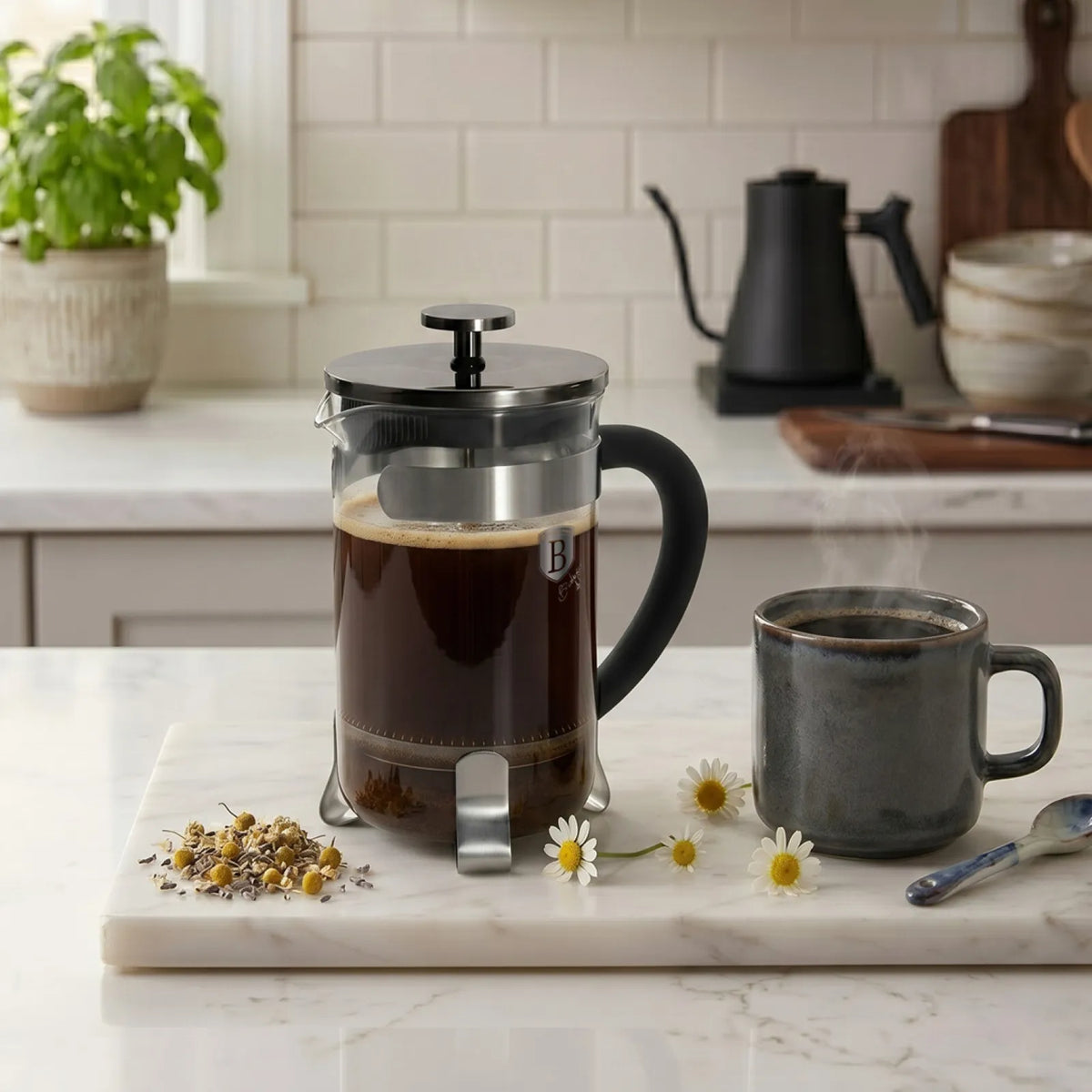 Berlinger Haus Dugattyús kávé és teafőző (0.6 L) – 5. kép