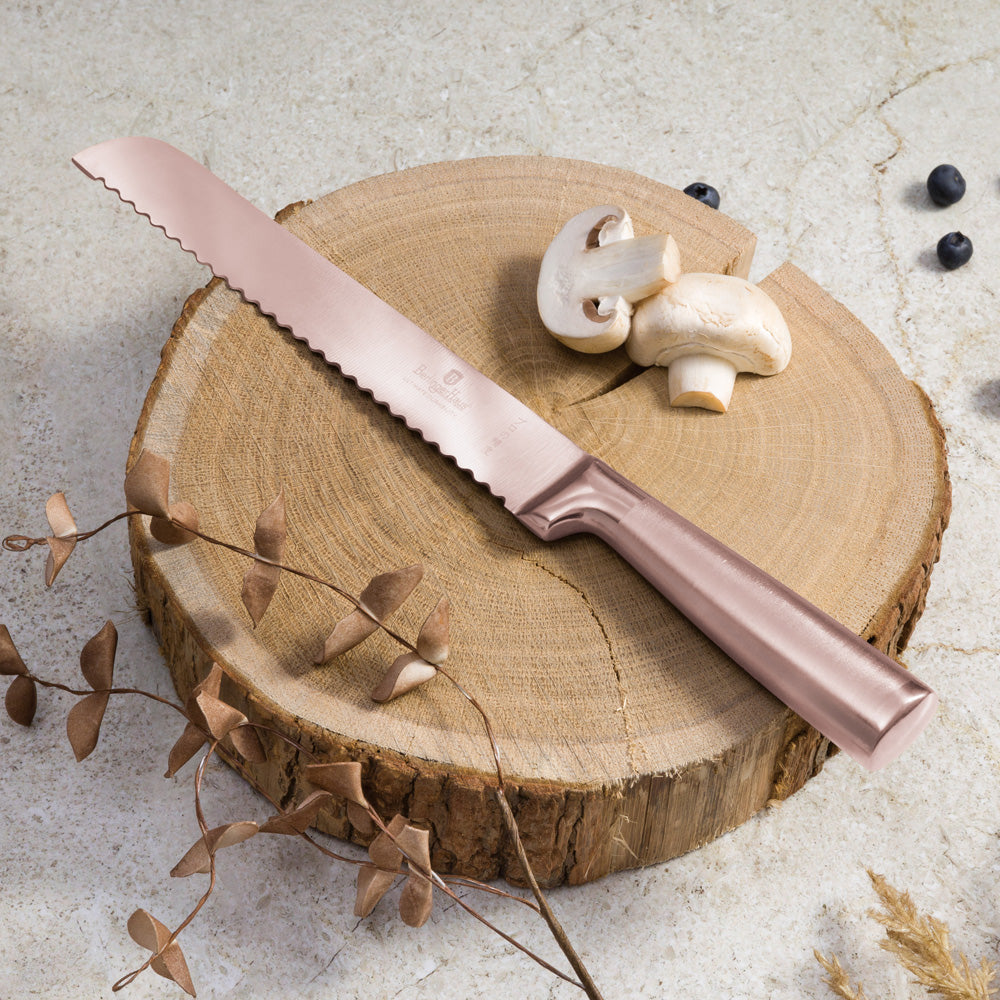 Rozsdamentes acél rose gold Kenyérvágó kés 20 cm Berlinger Haus Taupe