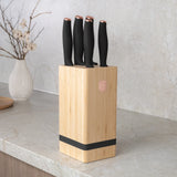 Berlinger Haus 6 részes késkészlet bambusz késtartóval – Black Rose Collection