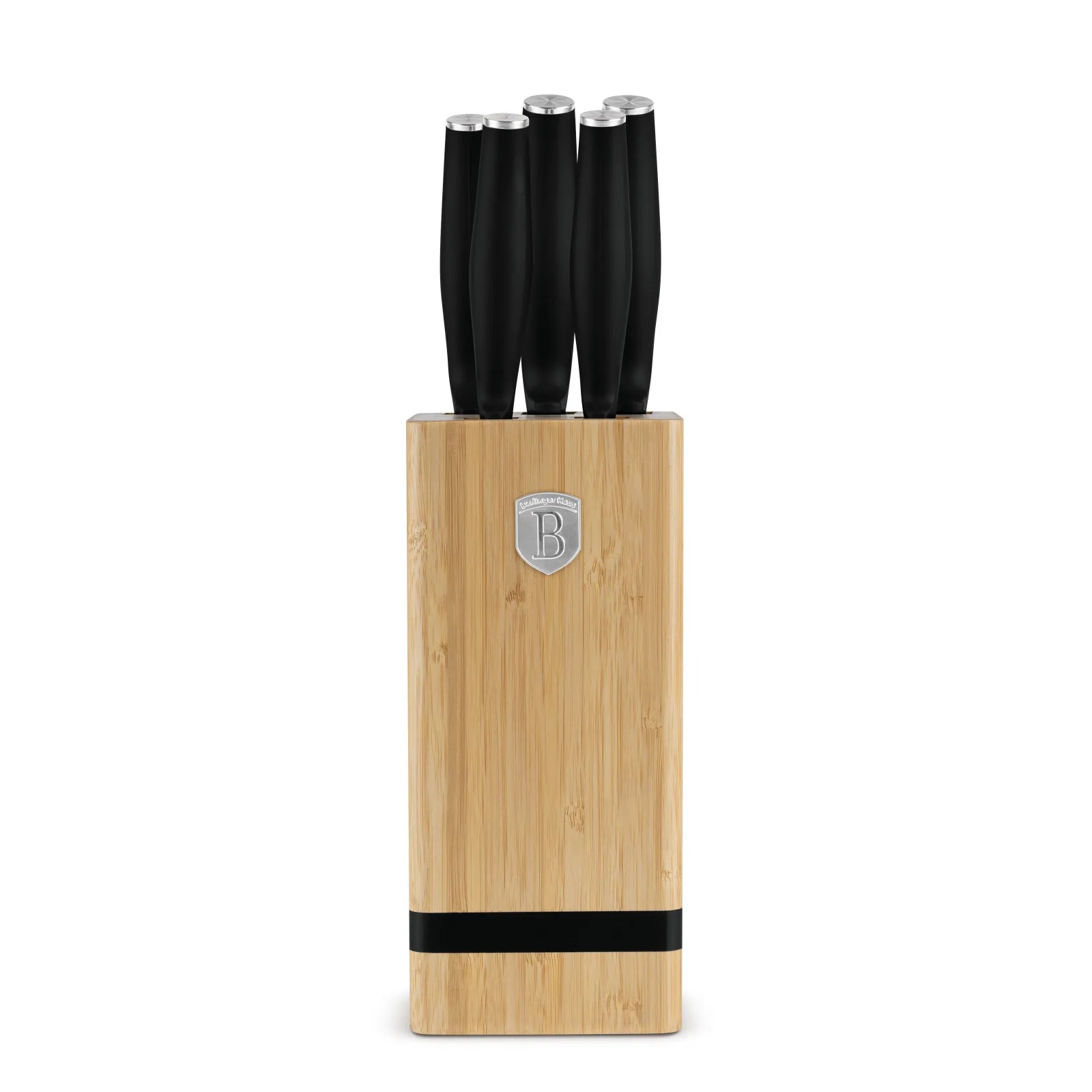 Berlinger Haus 6 részes késkészlet bambusz állvánnyal – Black Vantage Collection