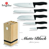 Berlinger Haus 6 részes késkészlet bambusz állvánnyal – Black Vantage Collection
