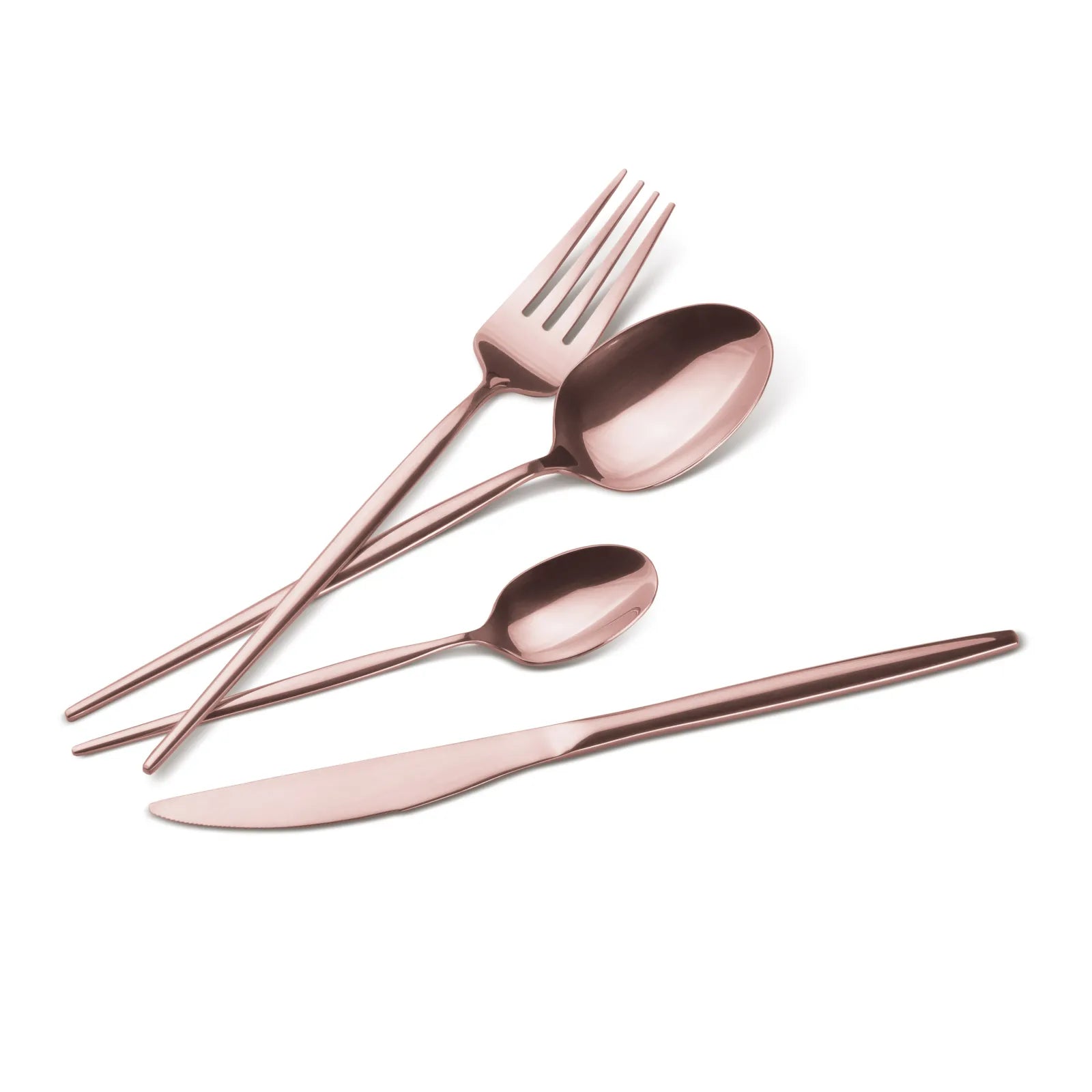24 részes rose gold evőeszközkészlet – 6 személyes
