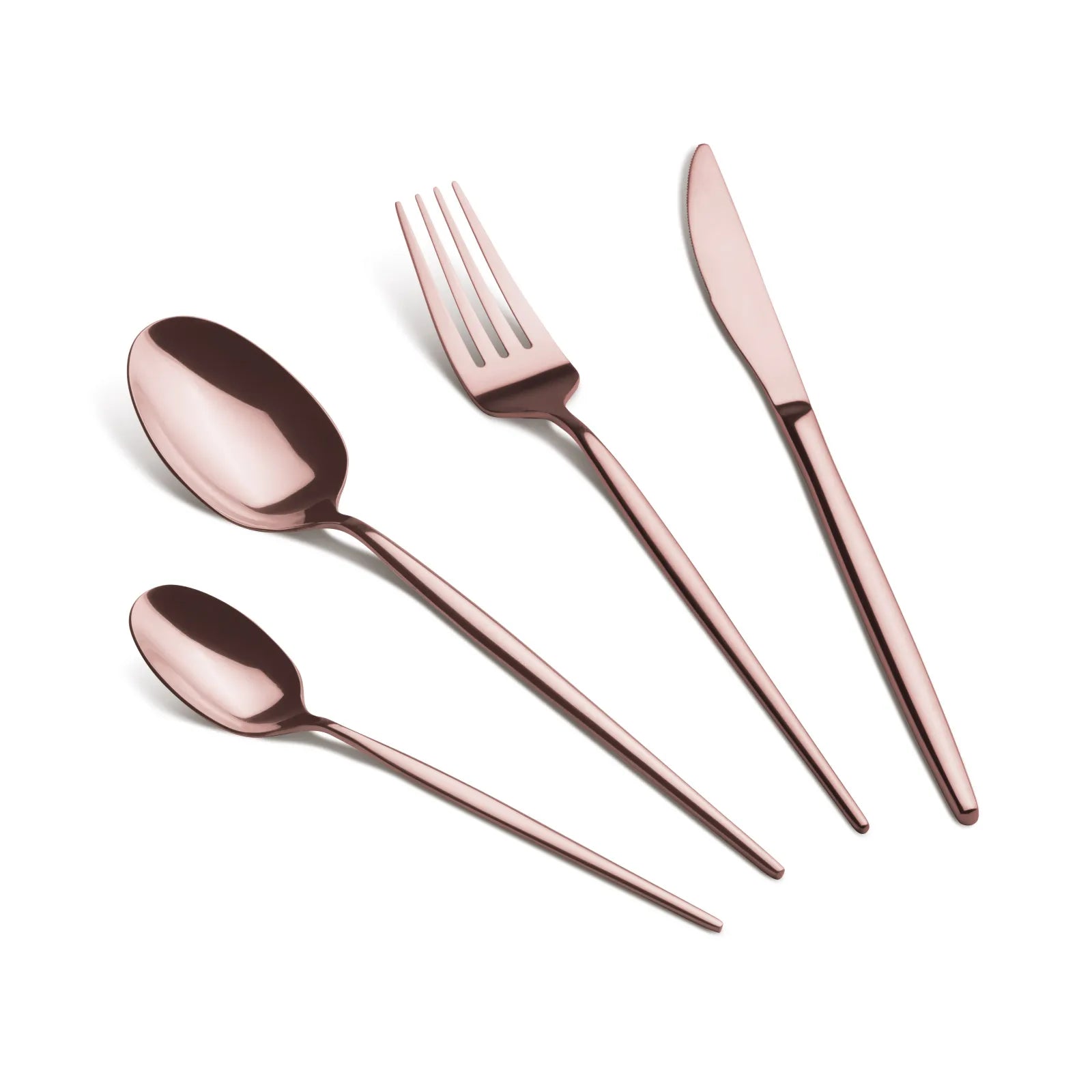 24 részes rose gold evőeszközkészlet – 6 személyes
