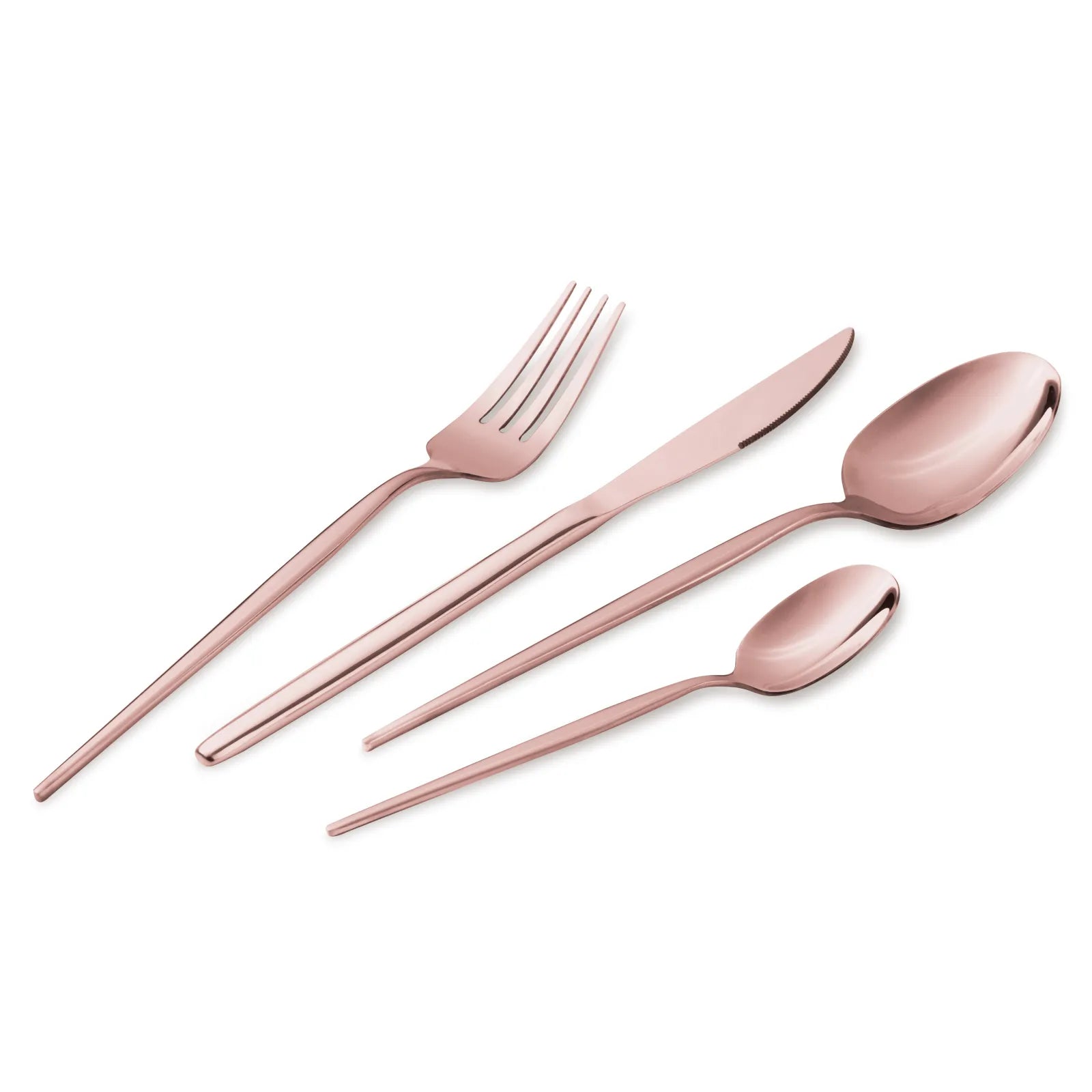 24 részes rose gold evőeszközkészlet – 6 személyes