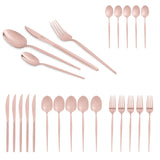 24 részes rose gold evőeszközkészlet – 6 személyes