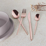 24 részes rose gold evőeszközkészlet – 6 személyes