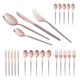 Rozsdamentes acél rose gold PVD bevonattal 24 részes evőeszköz készlet Berlinger Haus Taupe