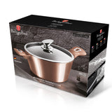 Indukciós Lábas fedővel Ø30*13,5 cm 8 liter Metallic Line Rose Gold Edition