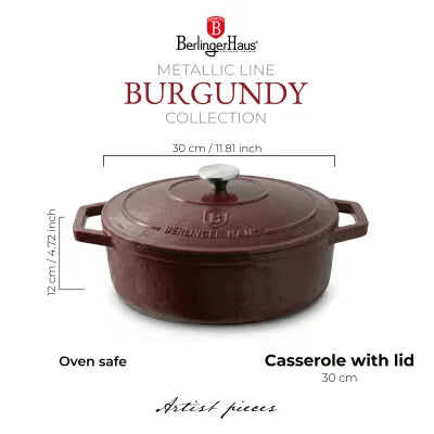 Berlinger Haus Ovális öntöttvas pecsenyesütő (30 cm) – 6. kép