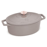 Ovális öntöttvas pecsenyesütő 4,65 L indukciós Berlinger Haus Taupe Collection