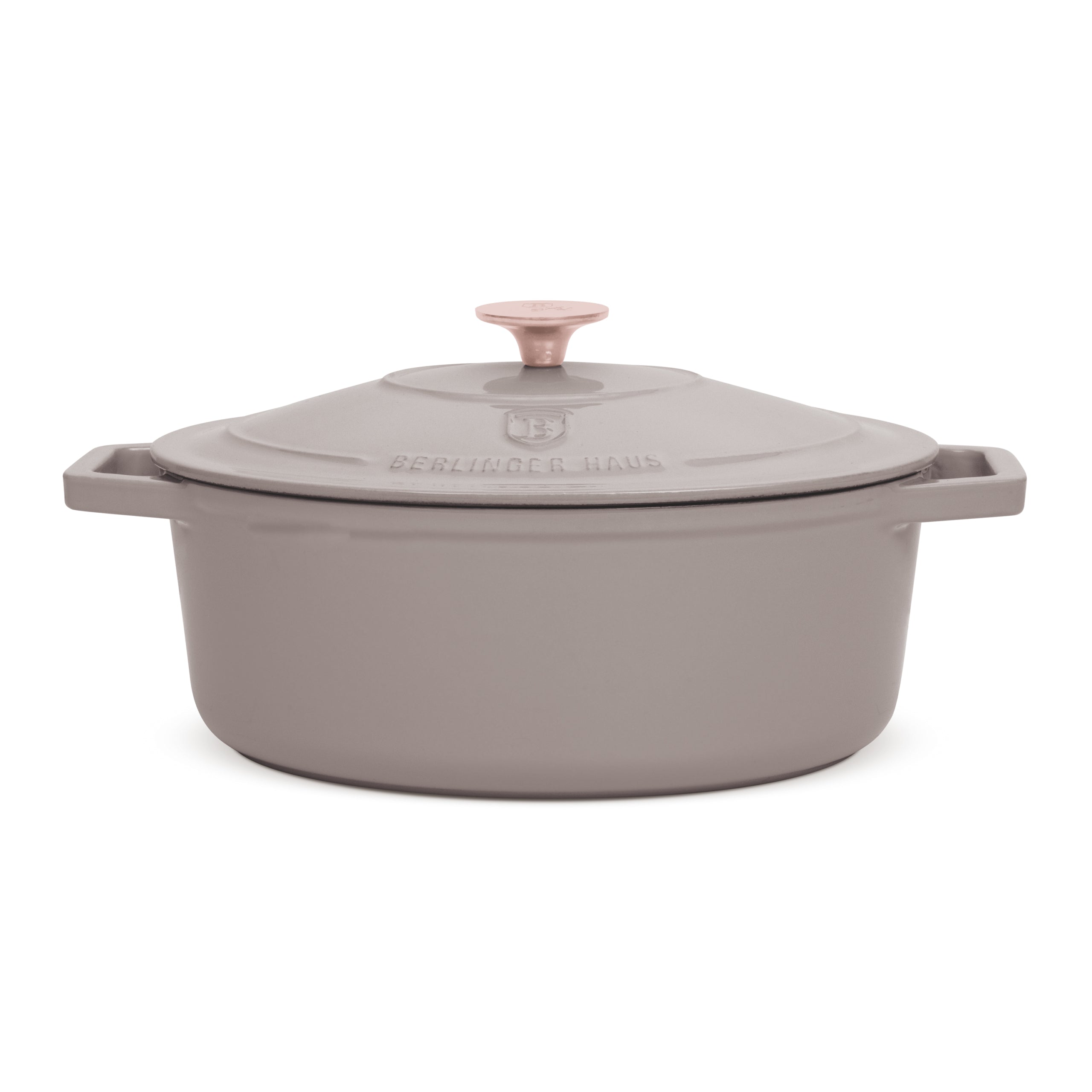 Ovális öntöttvas pecsenyesütő 4,65 L indukciós Berlinger Haus Taupe Collection