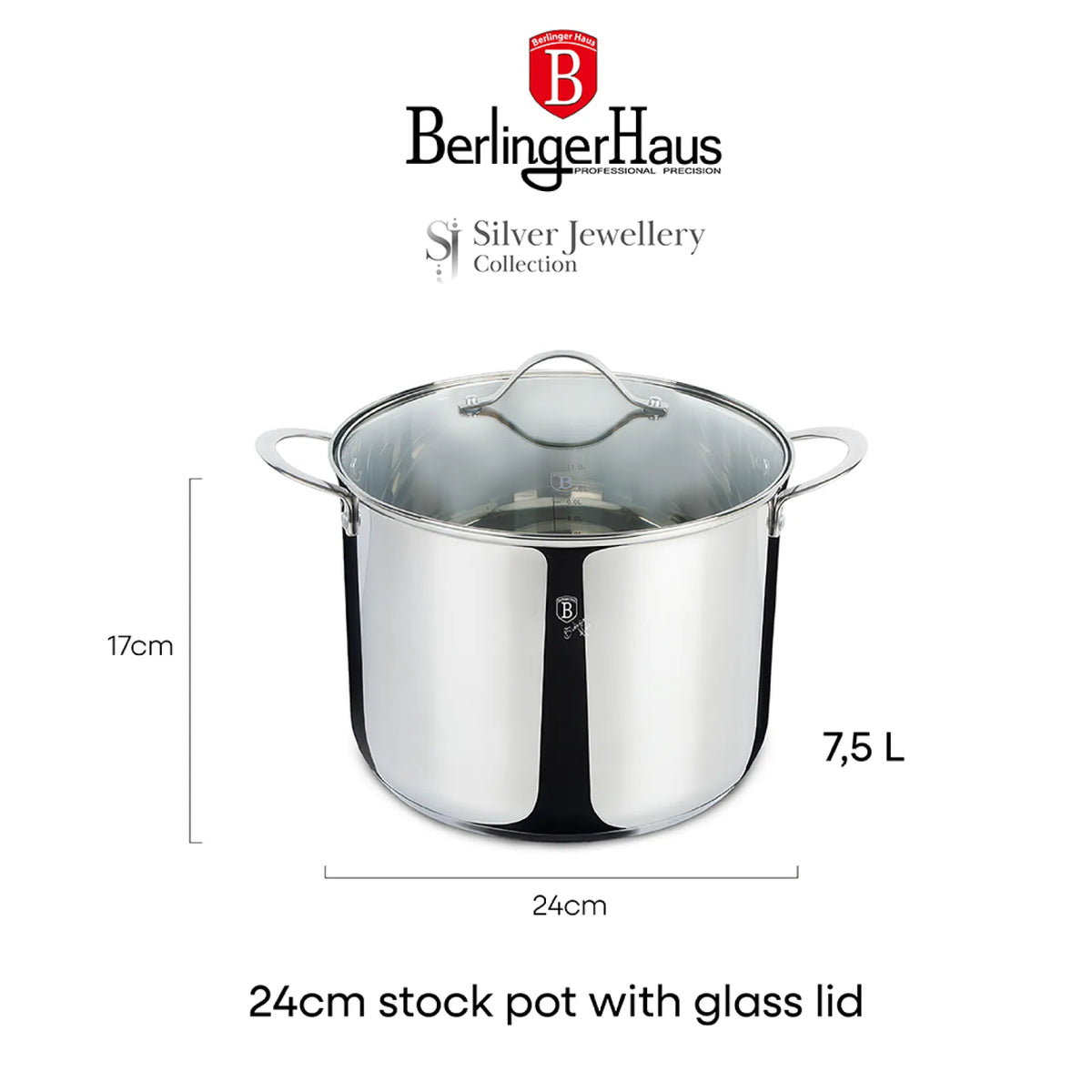 Berlinger Haus Fazék fedővel (7.5 L) – 6. kép