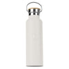 Rozsdamentes acél hőtartó kulacs bambusz kupakkal 600 ml matt krém Sahara Collection