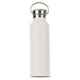 Rozsdamentes acél hőtartó kulacs bambusz kupakkal 600 ml matt krém Sahara Collection