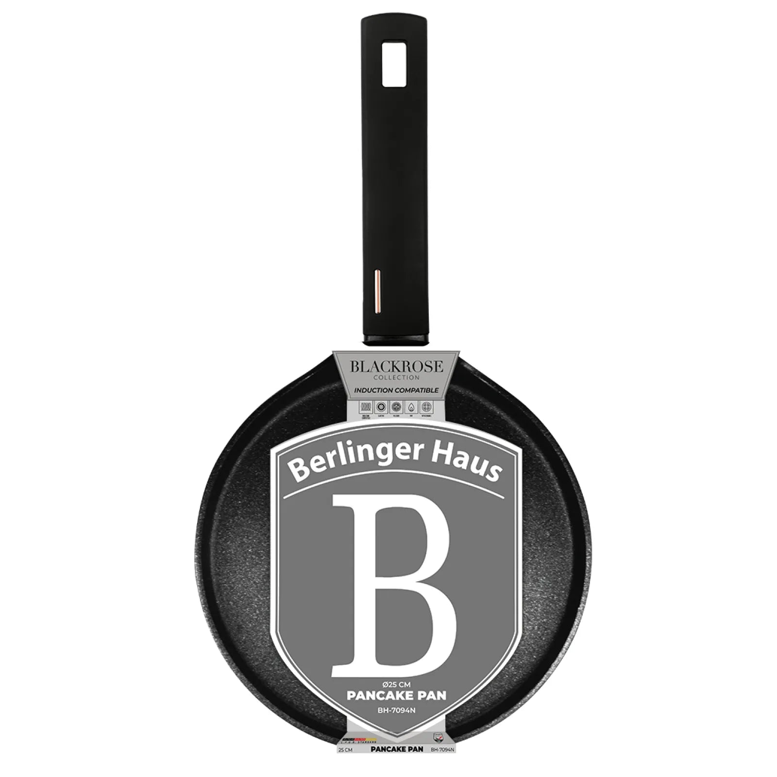 Berlinger Haus indukciós palacsintasütő 25 cm – Black Rose