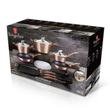 Berlinger Haus 14+2 részes edénykészlet Metallic Line Rose Gold Edition