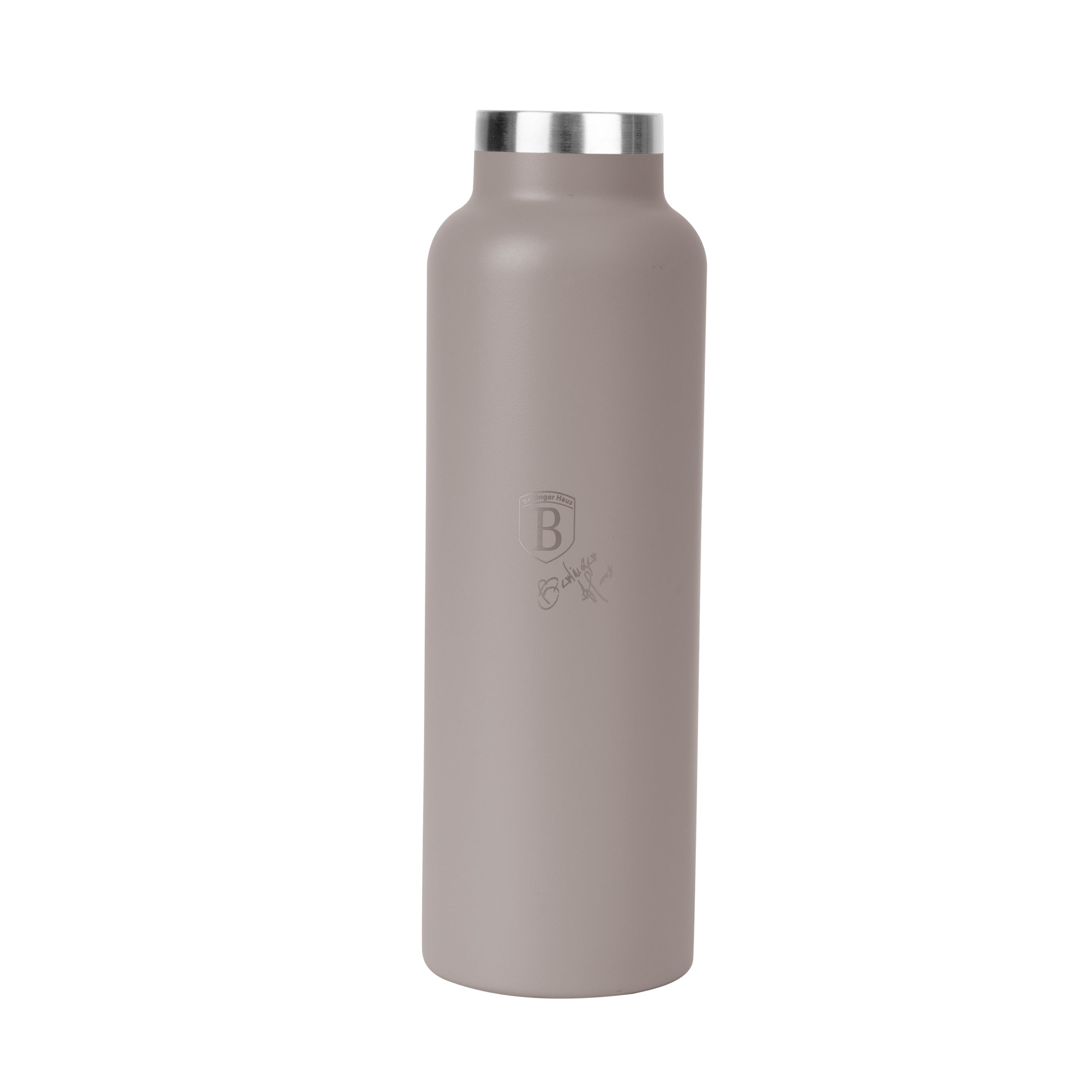 Hőtartó dupla falú Kulacs bambusz kupakkal 600 ml szürke / púder Berlinger Haus
