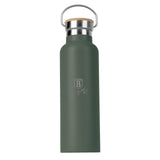 Berlinger Haus matt zöld rozsdamentes acél termosz bambusz kupakkal 600 ml