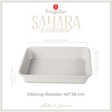 Berlinger Haus tapadásmentes tepsi 40 cm matt krém Sahara Collection