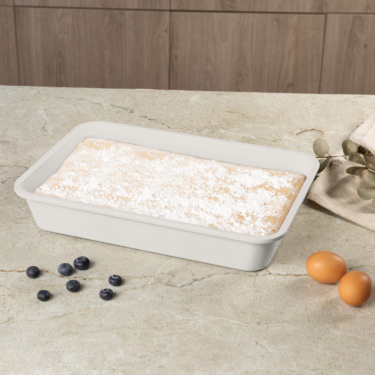 Berlinger Haus tapadásmentes tepsi 40 cm matt krém Sahara Collection