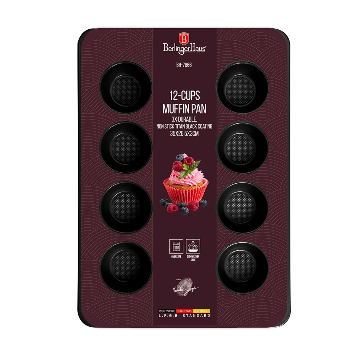 Berlinger Haus 12 csészés muffin sütőforma – 2. kép
