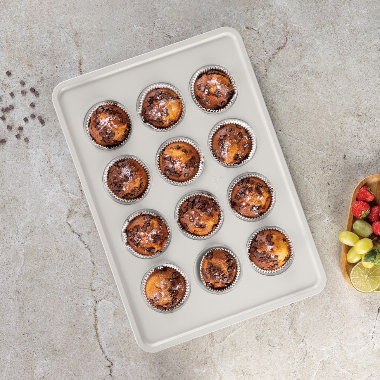 12 részes tapadásmentes muffin sütőforma Sahara Collection