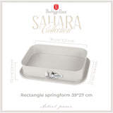 Szögletes tapadásmentes tortaforma 39 cm Sahara Collection
