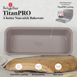 Kenyérsütő tepsi tapadásmentes titánPro bevonattal 32 cm Berlinger Haus Taupe szürke