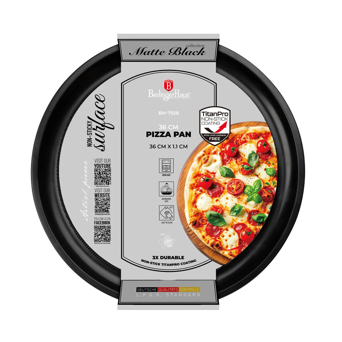 Berlinger Haus Pizzasütő forma (36 cm) – 2. kép