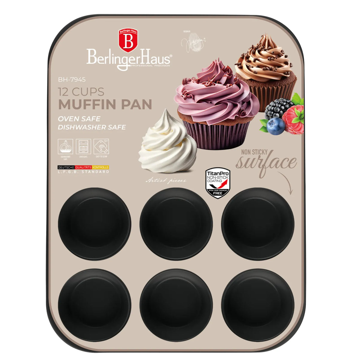Berlinger Haus 12 csészés muffin sütőforma – 3. kép