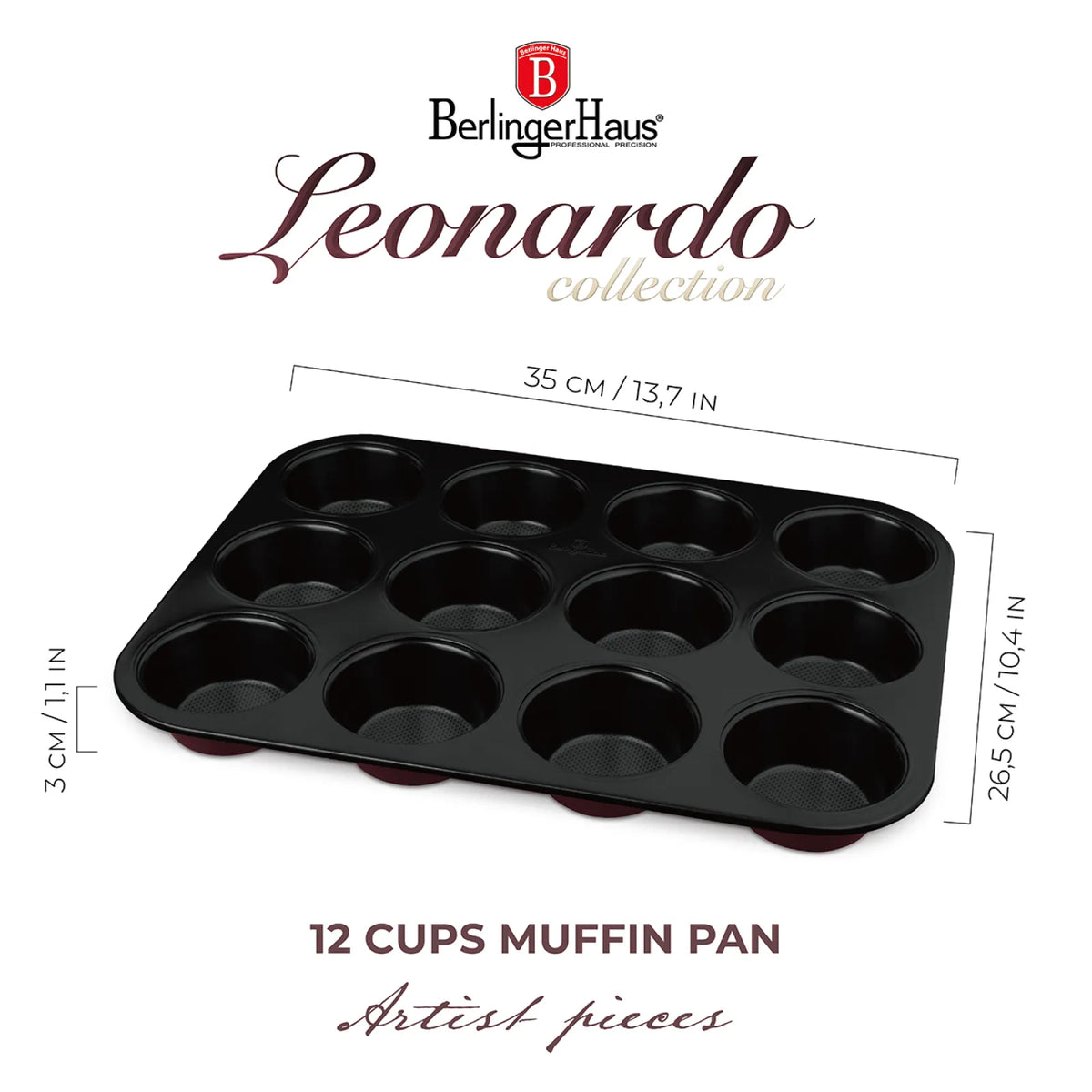 Berlinger Haus 12 csészés muffin sütőforma – 9. kép