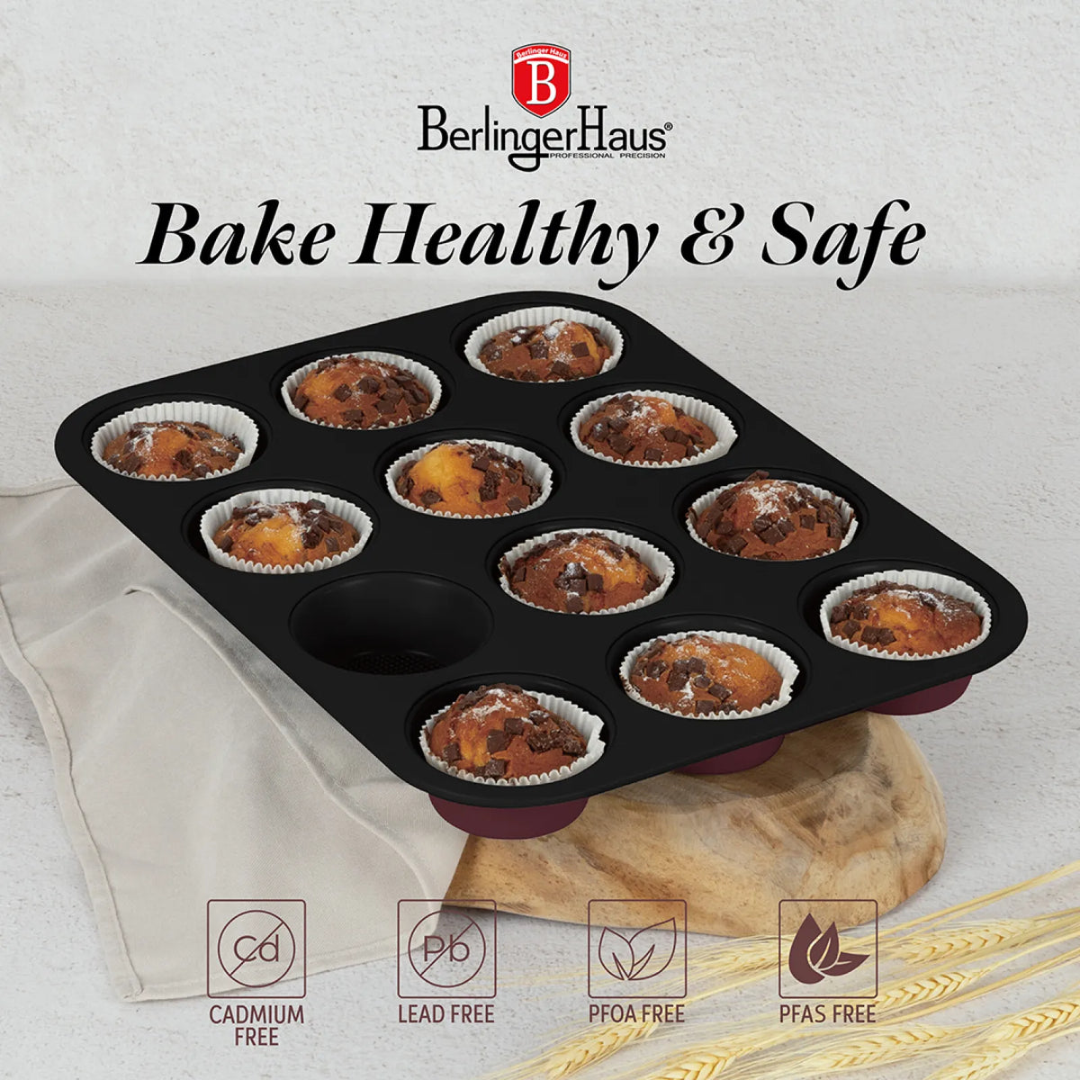 Berlinger Haus 12 csészés muffin sütőforma – 4. kép