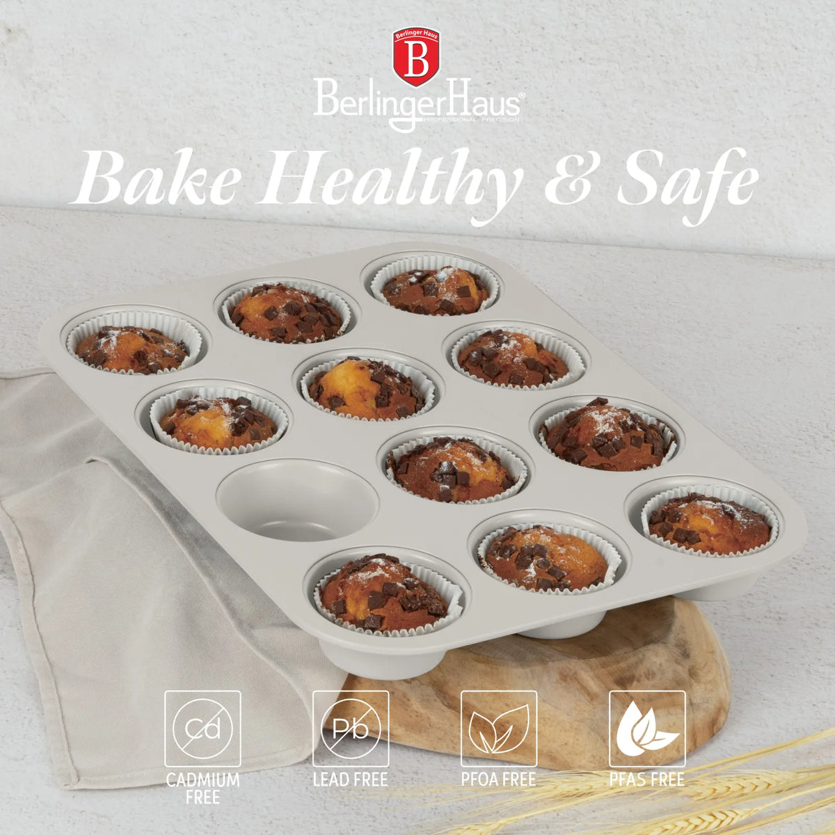 Berlinger Haus 12 csészés muffin sütőforma – 3. kép