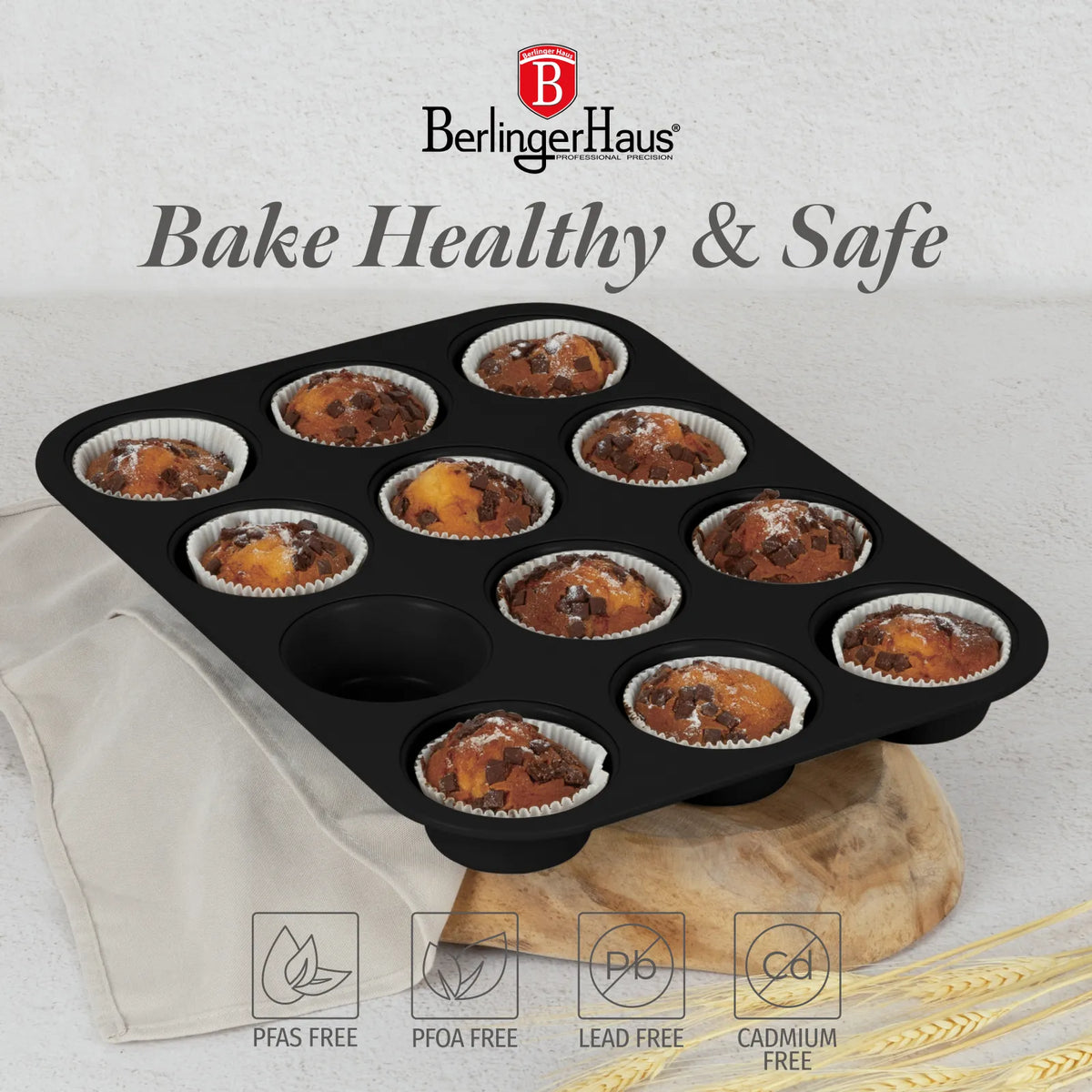 Berlinger Haus 12 csészés muffin sütőforma – 3. kép