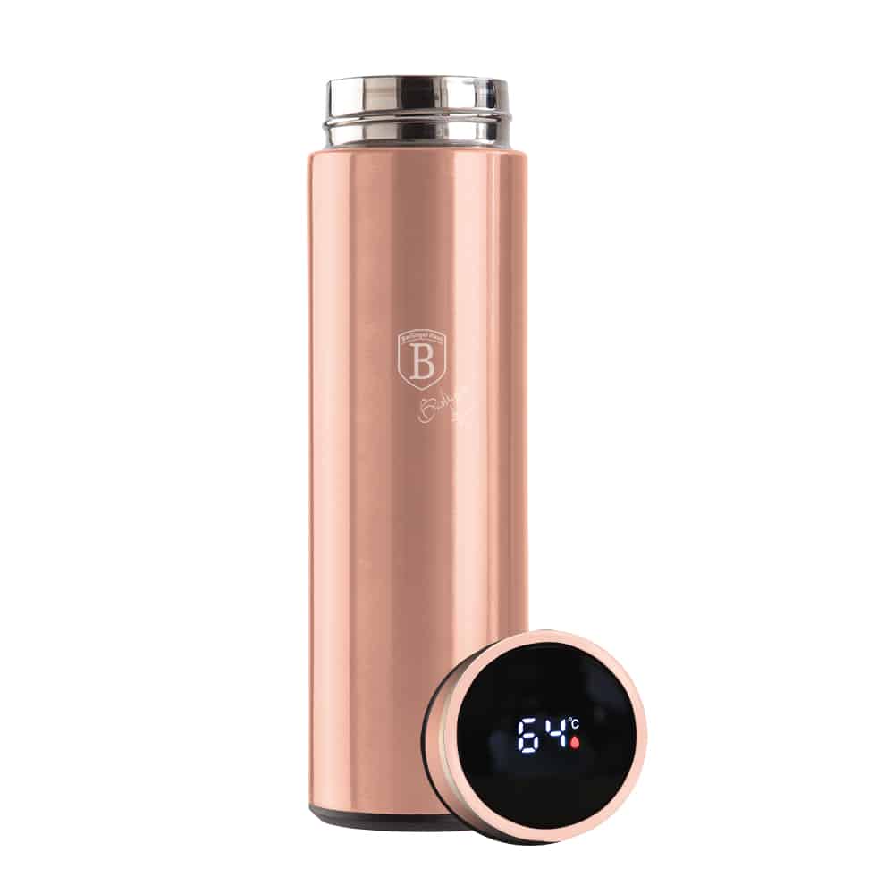 Rose Gold termosz LED-es hőfok kijelzővel 450 ml Berlinger Haus
