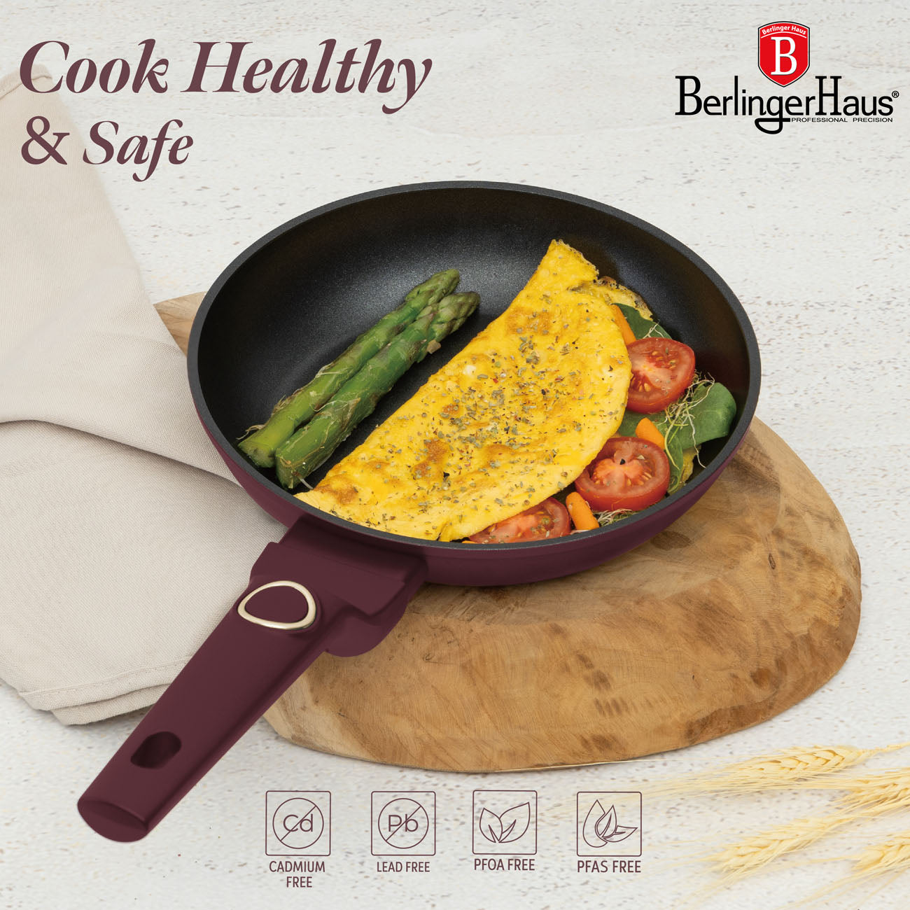 Berlinger Haus Indukciós tapadásmentes Serpenyő 20 cm Leonardo Collection