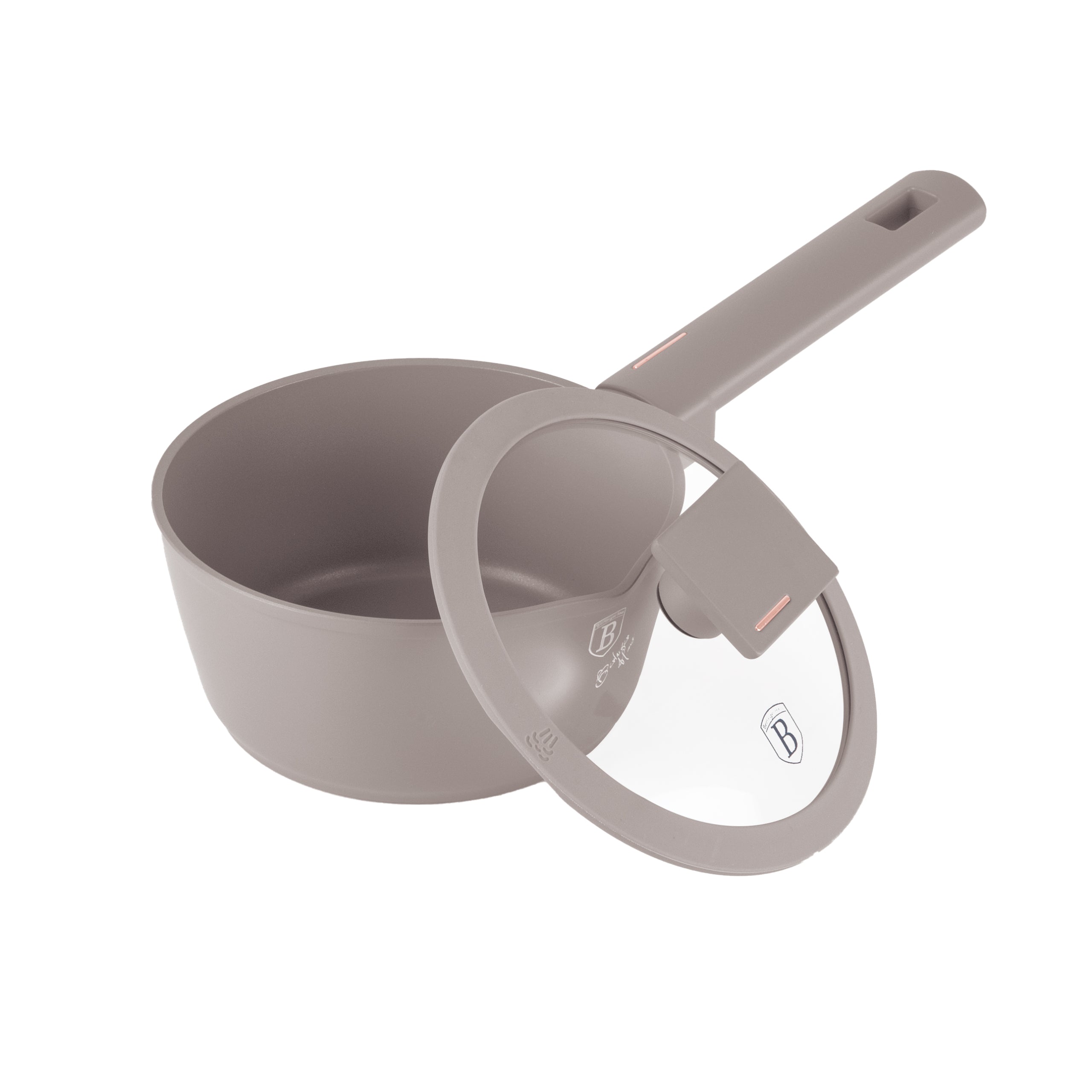 Szószos edény fedővel 1,2 L indukciós tapadásmentes Berlinger Haus Taupe Collection