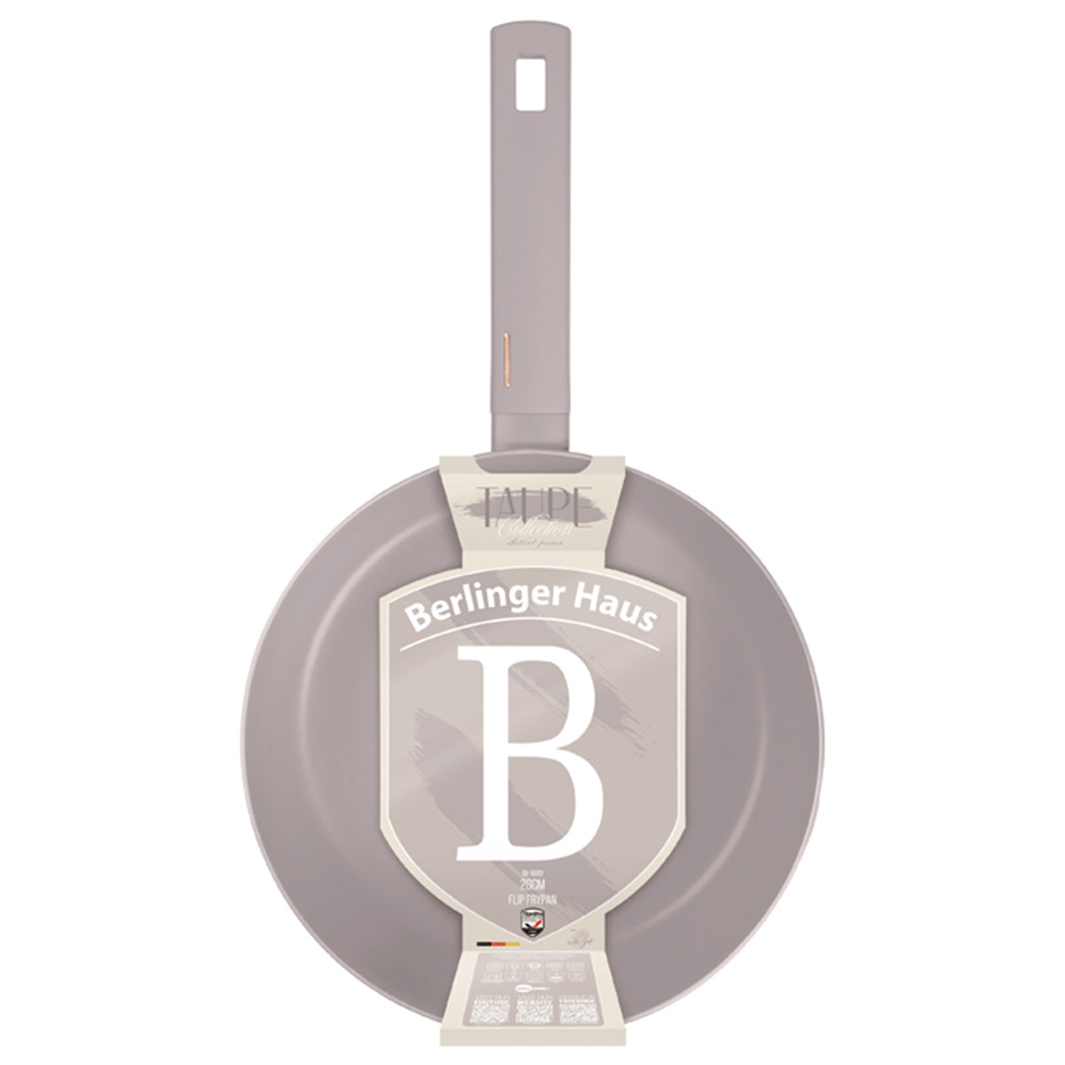 Flip serpenyő 26 cm indukciós tapadásmentes Berlinger Haus Taupe Collection