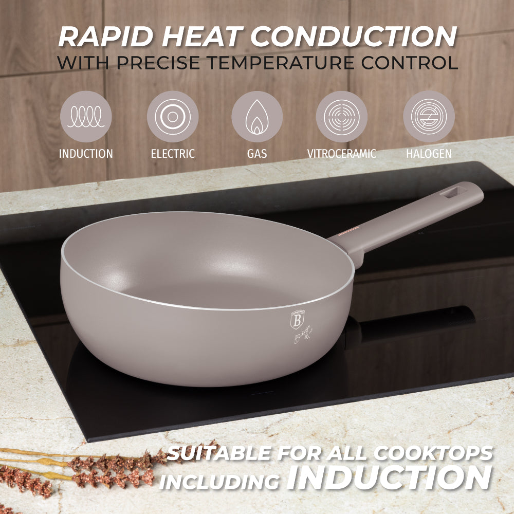 Flip serpenyő 26 cm indukciós tapadásmentes Berlinger Haus Taupe Collection