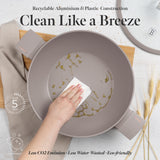 Wok serpenyő fedővel 30 cm indukciós tapadásmentes Berlinger Haus Taupe Collection