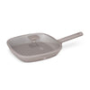 Grill serpenyő fedővel nagy 28 cm indukciós tapadásmentes Berlinger Haus Taupe Collection