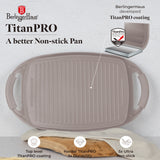 Grill sütőlap 47 cm indukciós tapadásmentes Berlinger Haus Taupe Collection