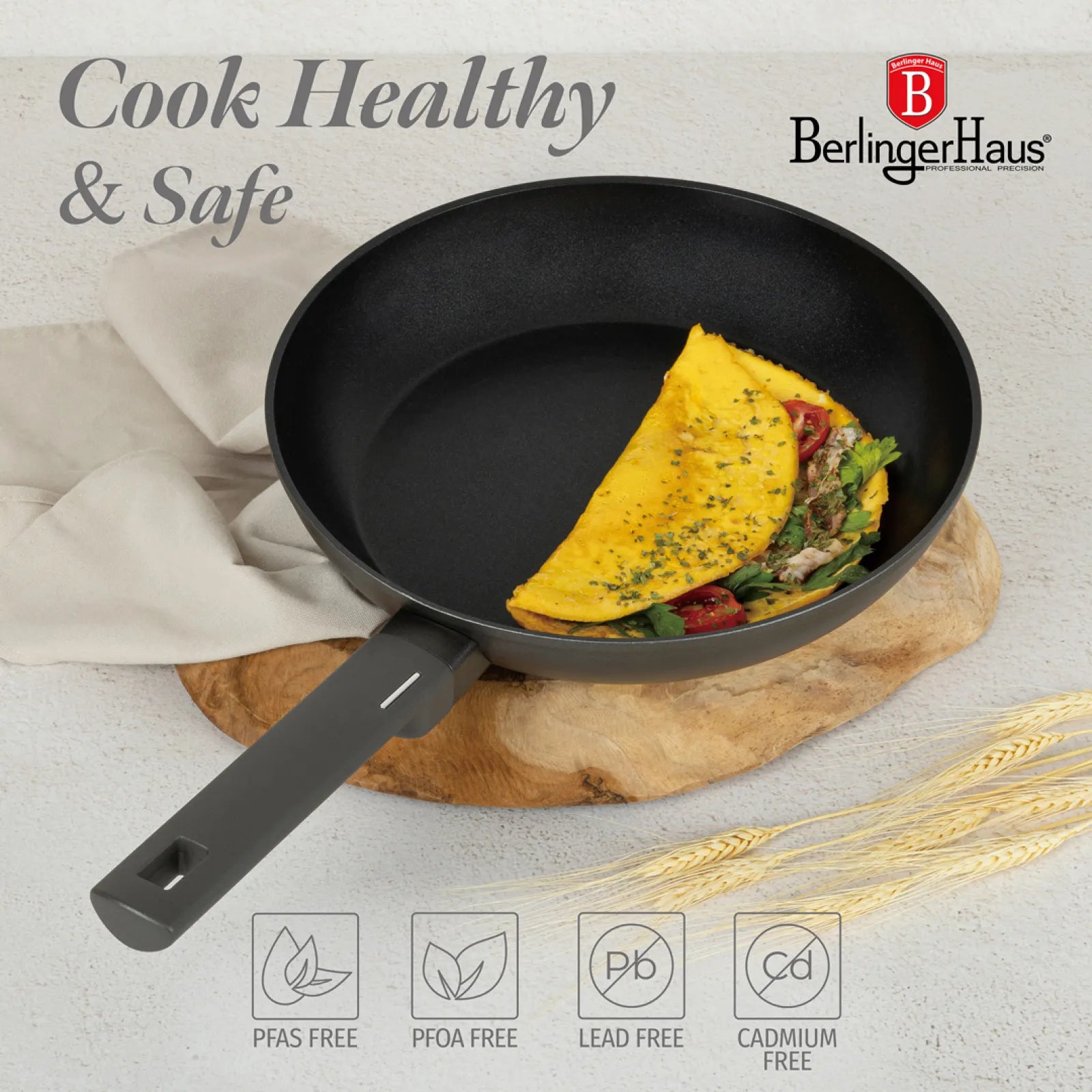 Berlinger Haus 15 részes indukciós edénykészlet– Anthracite Collection
