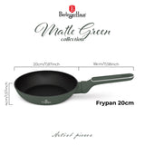 Serpenyő tapadásmentes indukciós 20 cm matt zöld Berlinger Haus