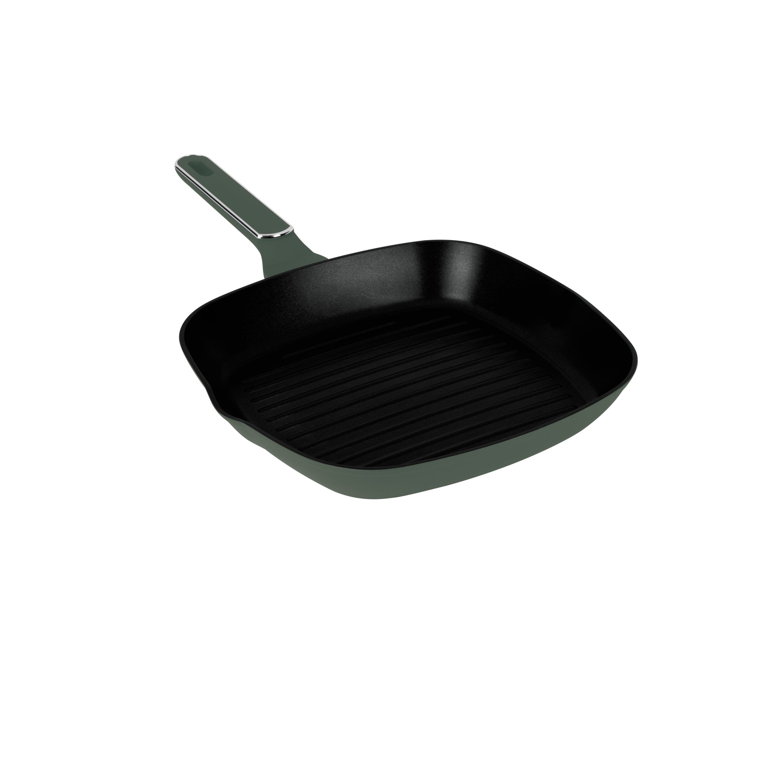 Berlinger Haus matt zöld tapadásmentes indukciós Grill serpenyő 28 cm